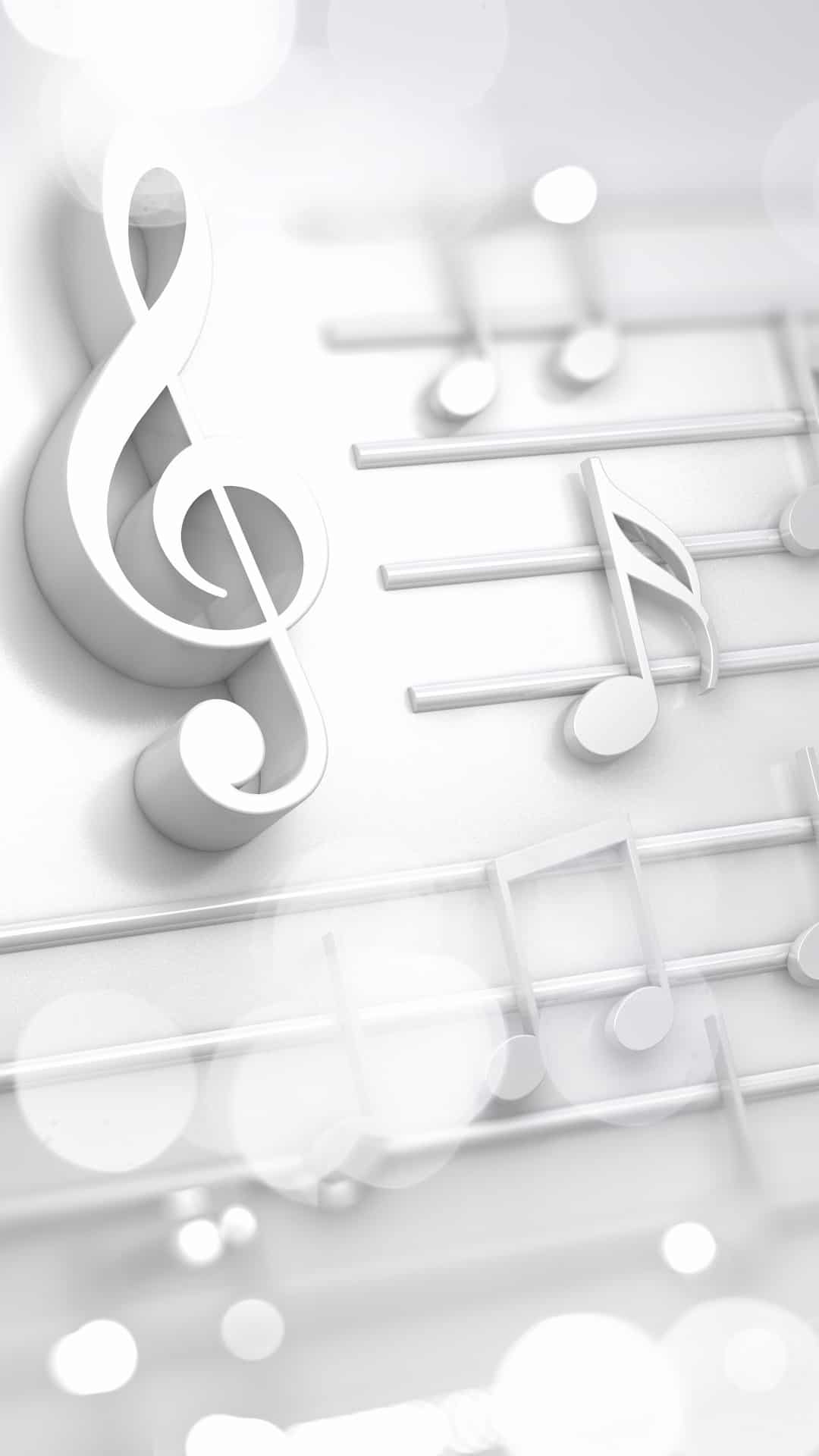 music wallpaper hd white